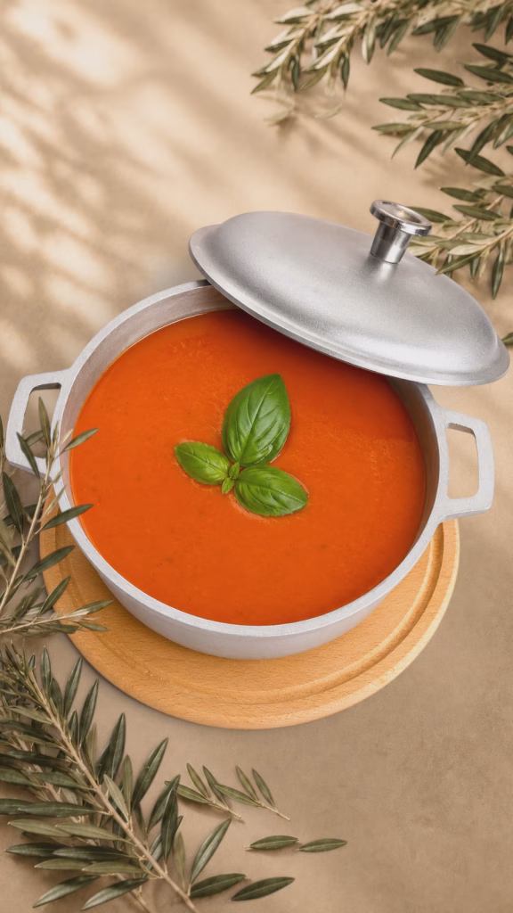 Supă cremă de roșii cu busuioc (produs de post) 2L